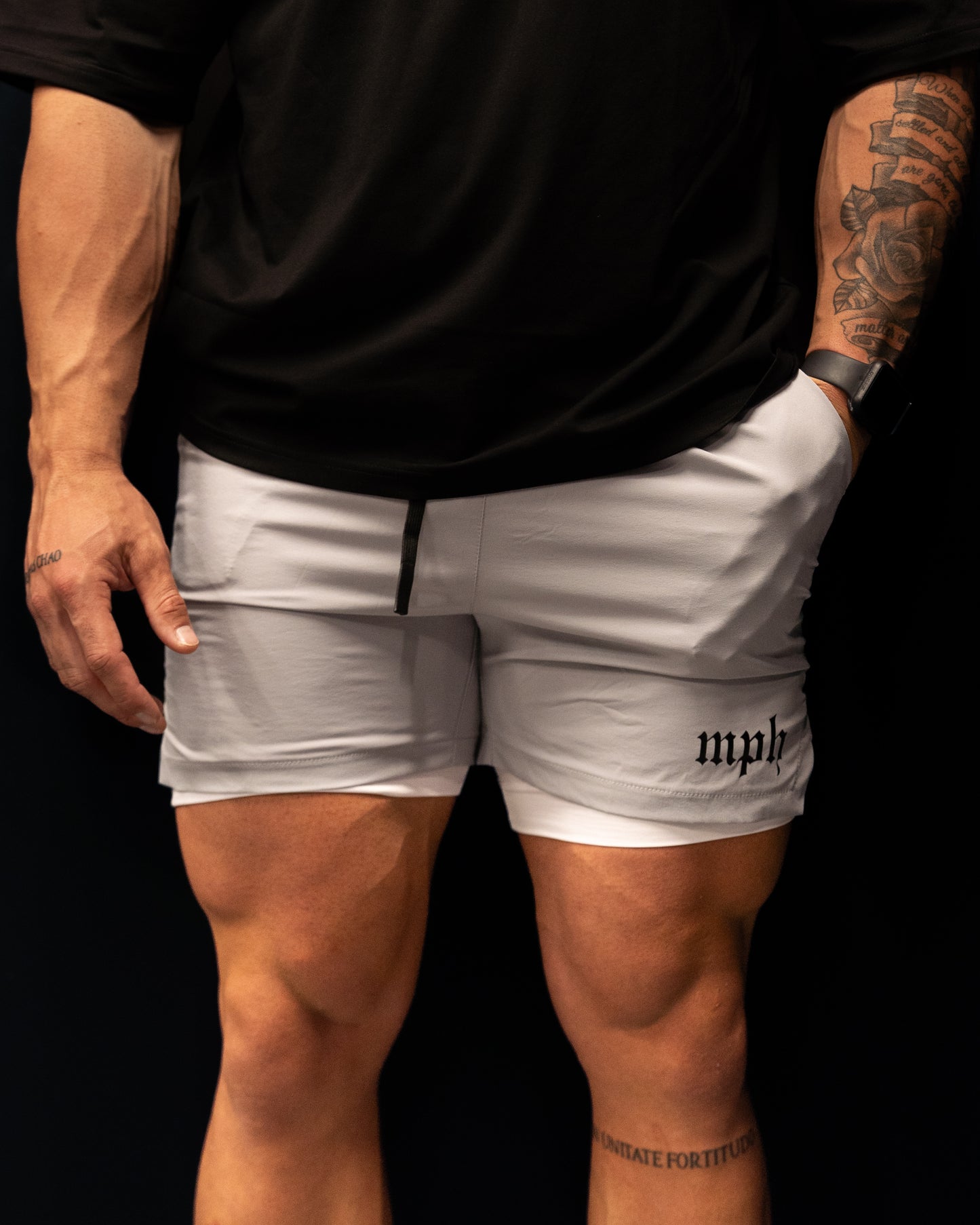 Core Compression Shorts - LIGHT GREY