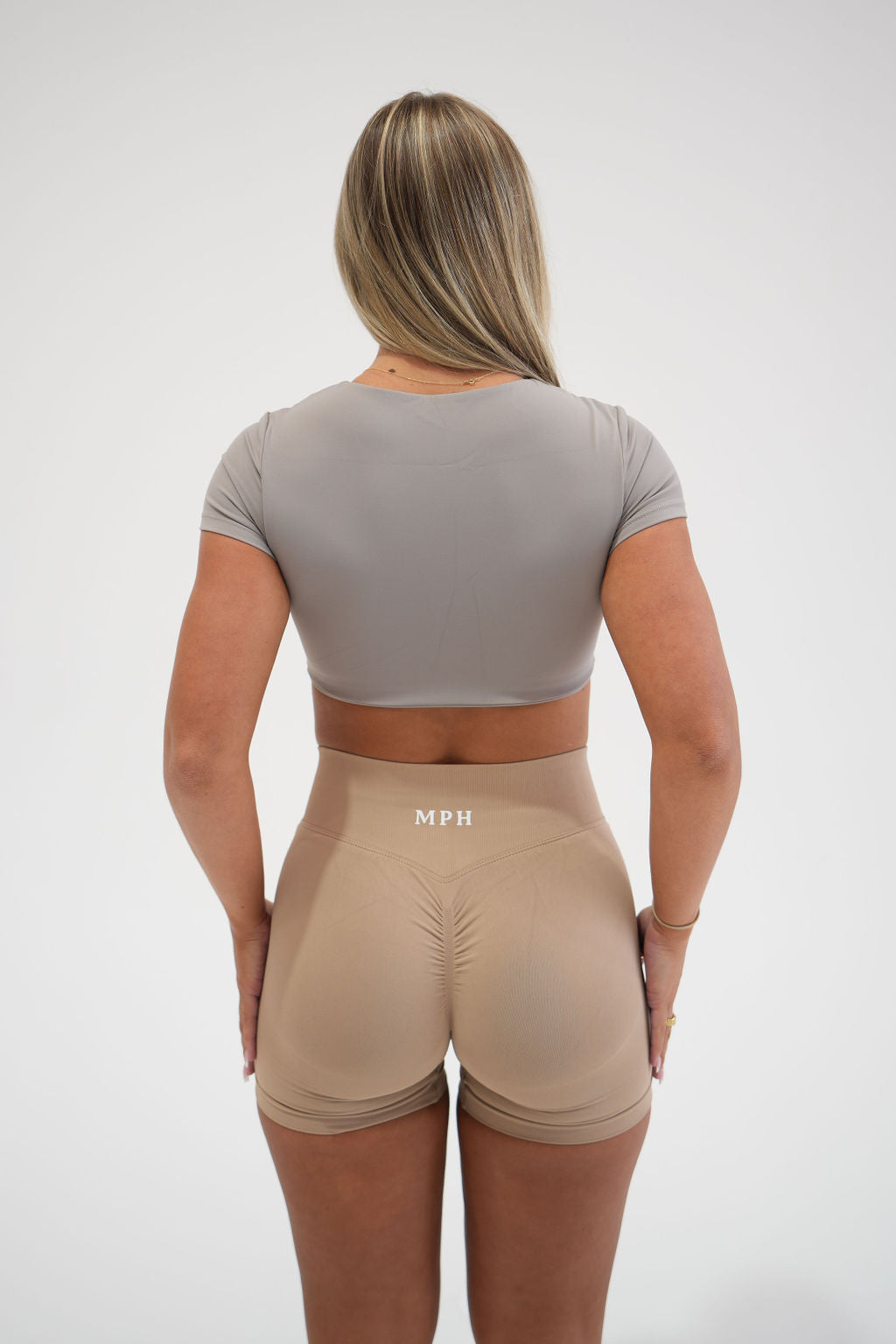 Serenity cropped tee - SAND