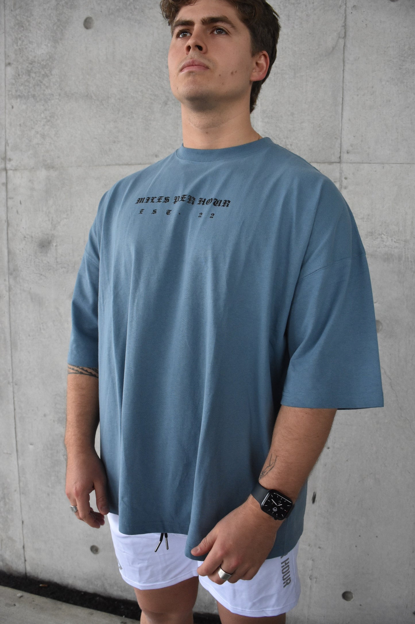 The Established Tee - TEAL BLUE